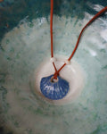 Seashell in Blue Ceramic Necklace