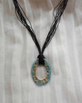 Oval Frame Ceramic Necklace