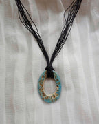 Oval Frame Ceramic Necklace