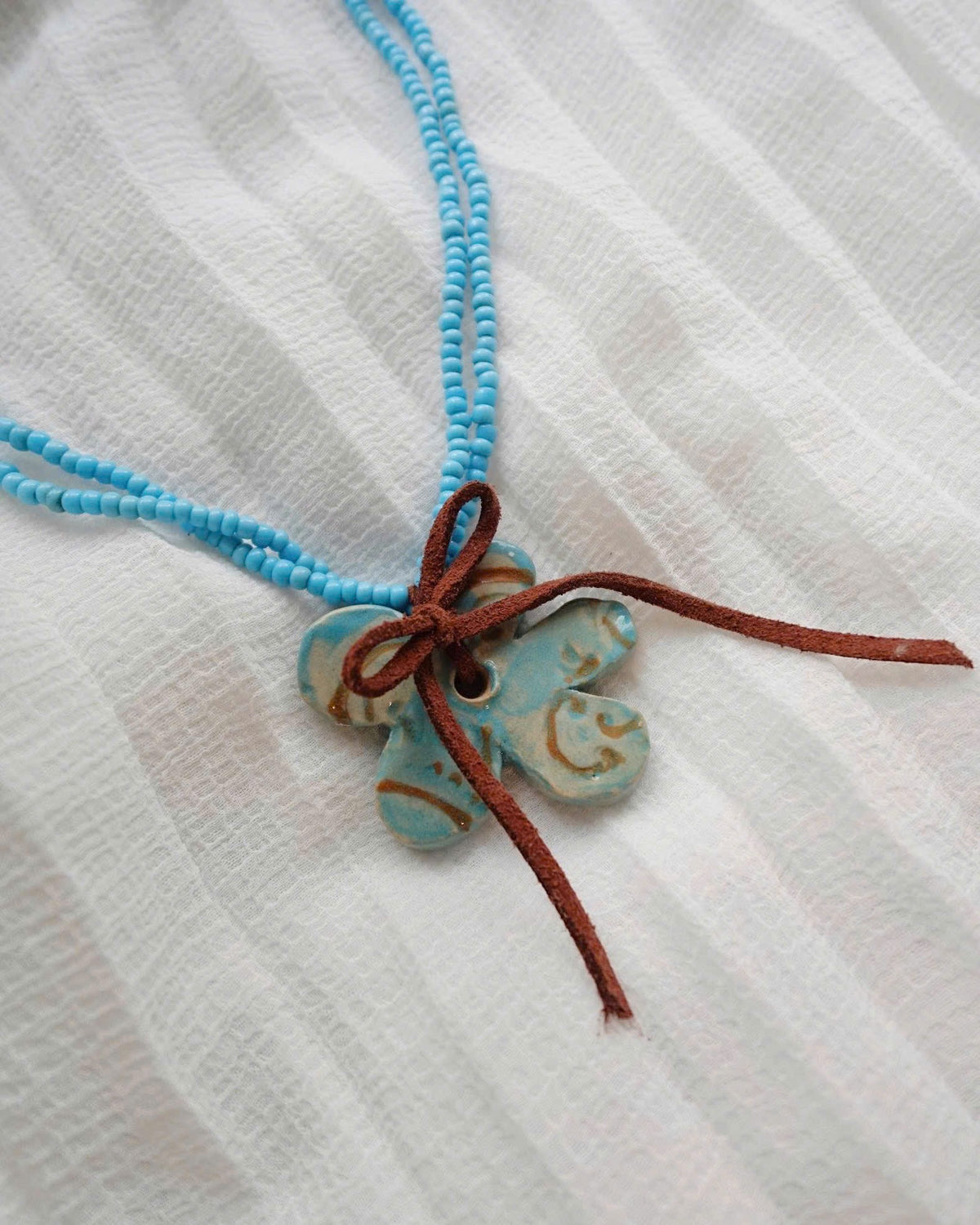 Playful Flower Ceramic Necklace