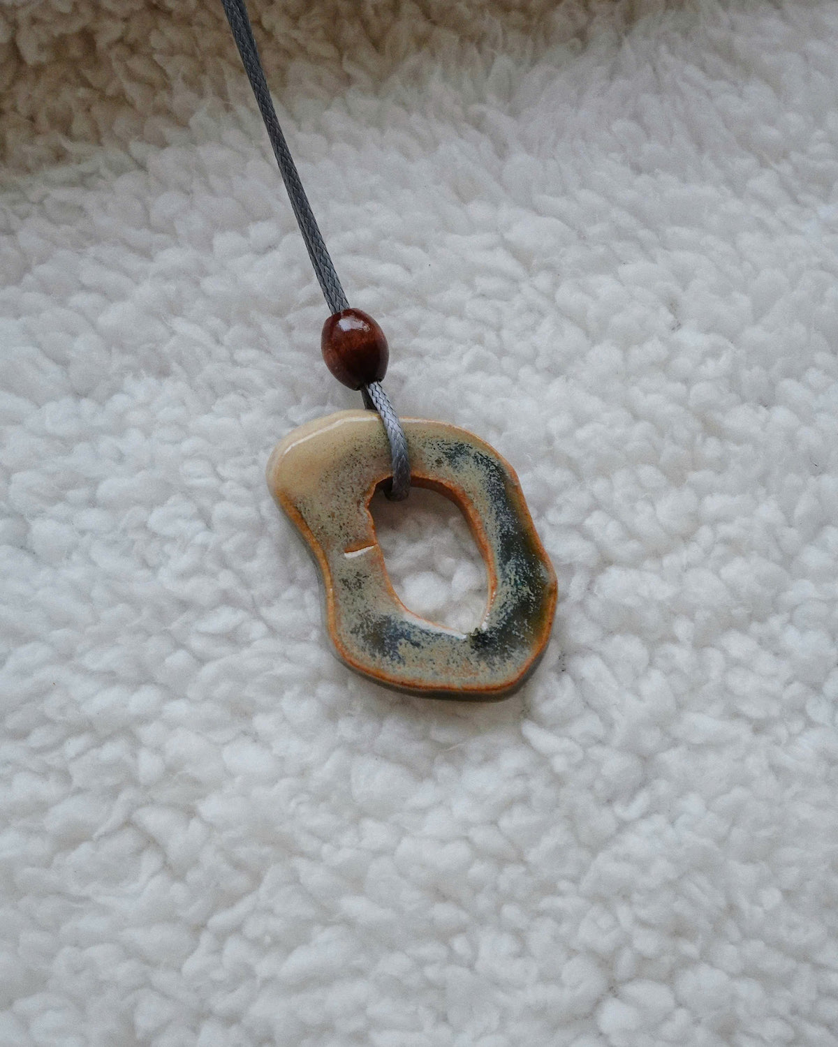 Moss Green Ceramic Necklace