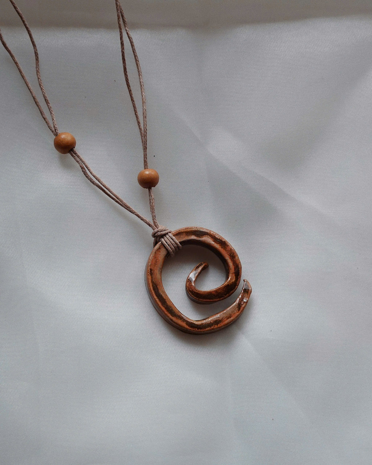 Spiral Ceramic Necklace