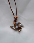 Pinwheel Ceramic Necklace