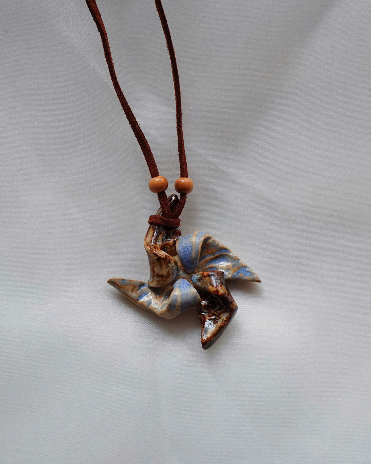 Pinwheel Ceramic Necklace