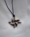 Pinwheels Ceramic Necklace #2